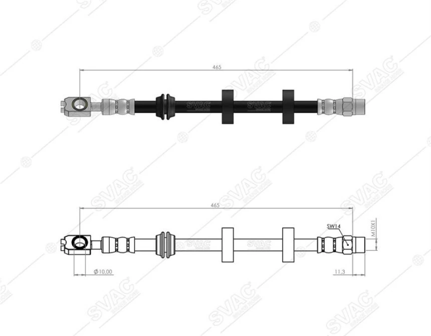 Vag On Fren Hortumu Golf III Vento 92>99 - Svac 10-0126
