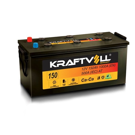 AKU 12V 150 AH B (513×222×223) - KRAFTVOLL 18020004