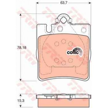 FREN BALATASI ARKA W203 02>07 CL203 02>08 C209 02>09 W210 97>02 R171 04>11 - TRW GDB1334