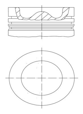 PISTON SEGMAN STD 79,42MM 1,4TDI (3 SILINDIR MOTORUN HEPSINE UYUMLU) CUSA CUSB CUTA CYZA CYZB POLO - MAHLE 028PI00152000