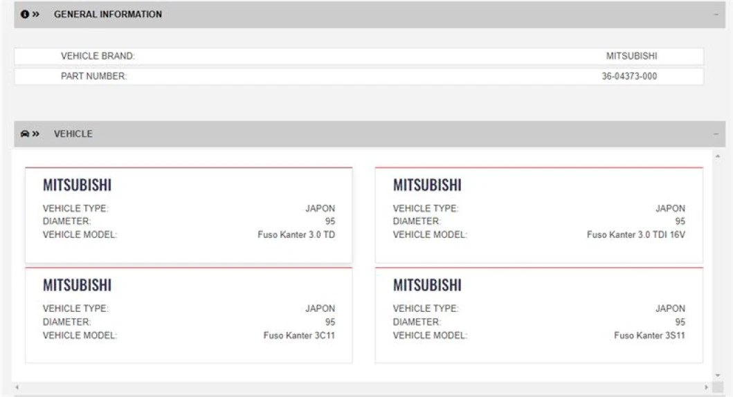 Mitsubıshı Ticarı Piston Segmanlı (std)(tpr Segmanlı) Mitsubıshı Fuso Canter Fe859 05 > Euro4 4m42 - Yenmak 36-04373-000