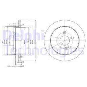 FREN DISKI ARKA ML-CLASS W163 98>05 - DELPHI BG3398