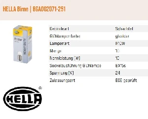 Unıversal Ampul- Eco Truck - 24 V - R10w - 10 W - Ba15s - Bosch-1987302869