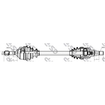 AKS SOL KOMPLE C2 C3 PLURIEL (DIS FREZE:21, IC FREZE:22, CONTA CAPI:48 BOY:642MM) - GSP 210146