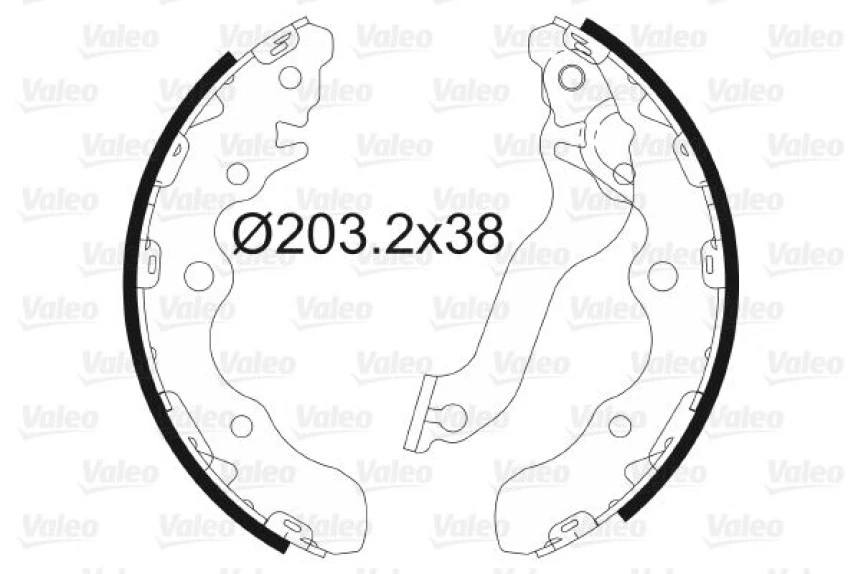 Kia Arka El Fren Balatası Pabuc Cerato 2004-> - Valeo 564161