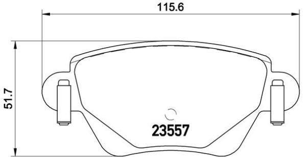 ARKA FREN BALATASI MONDEO III 00>04 JAGUAR X TYPE S TYPE XJ TYPE 03>09 - VALEO 670434