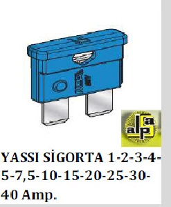 Unıversal Sigorta-Biçak (x100) 15 Amp   Mavi - Mta-M0600440