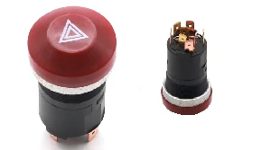 Unıversal Dörtlü Flaşör Anahtarı-Fiat 55/46 Kirmizi - Dodo-Ka0238