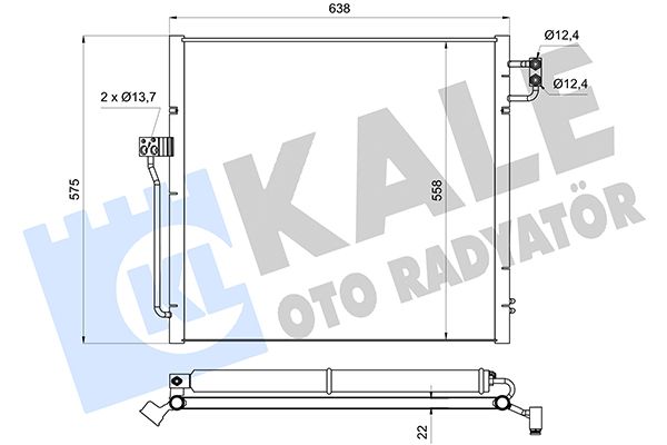 KLIMA RADYATORU X166 12>15 W166 15>18 C292 15>19 - KALE 361345