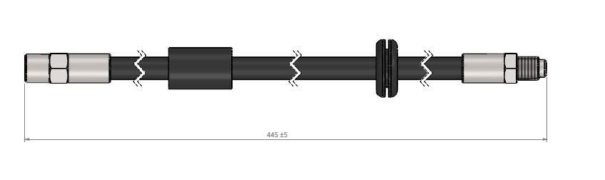 FREN HORTUMU ON (420mm) BMW E31 E32 E34 85>99 - CAVO C800 509A