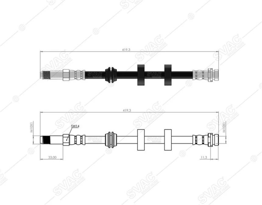 Ford On Fren Hortumu (sag / Sol) Mondeo (93 01) - Svac 20-0110