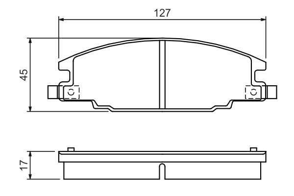 ON FREN DISK BALATA ISUZU TFR24 TFR54 TFS FRONTERA A 2.4I / 2.3TD - BOSCH 0986460960