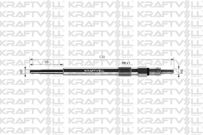 KIZDIRMA BUJISI 11V DOBLO-ALBEA 1,3 MULIJET - CORSA C-D - COMBO - ASTRA 1.3 CDTi - KRAFTVOLL 05030001