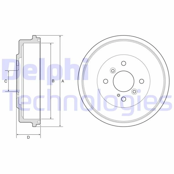 Ford Arka Fren Kampanası Yeni Fiesta 17> - Delphi Bf565