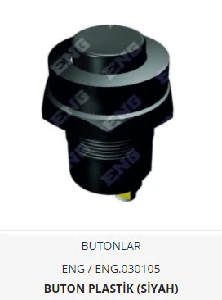 Unıversal Plastik Buton (siyah) - Eng-030105