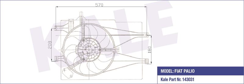 FAN MOTORU DAVLUMBAZLI PALIO ALBEA 1,2 (NAC) - KALE 012622201