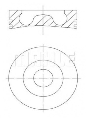 MOTOR PISTON SEGMAN (86,50MM) / (0,50 FARKLI 0,20 KISA) BOXER III JUMPER III 22DT PUMA TRANSIT V347 - MAHLE 0160721