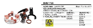 KÖMÜR YUVASI-VT YUVA+YAY+3 RULMAN+3BURÇ+ÇATAL TM.TK.4 KÖMÜRLÜ MASTER-STAREX - VERTEX-BHV730