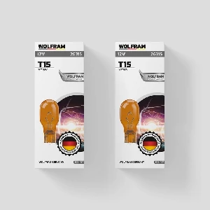 Unıversal Ampul-12v 16w T15 Büyük Dipsiz Sarı      (w2.1x9.5d) - Wolfram-26315