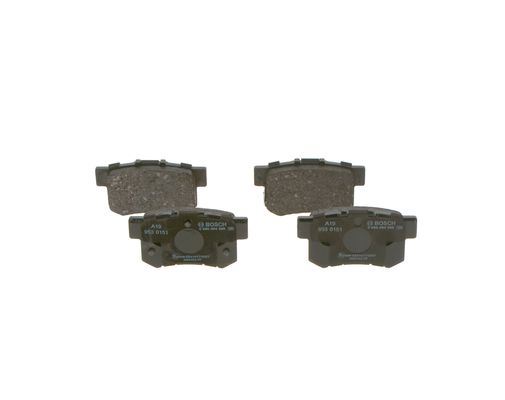 ARKA FREN BALATASI HONDA CIVIC 01>13 FD6 FB7 / CR-V 03>07 / ACCORD 98>08 / FRV 04> - BOSCH 0986494358