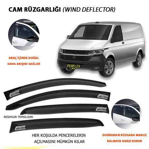 CAM RUZGARLIGI MUGEN TIP 4 PARCA TRANSPORTER CARAVELLE T5/T6  DYNAMIC 2003> - PERFLEX PD4-VW29