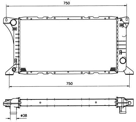 MOTOR SU RADYATORU TRANSIT 2,5 D 86>91 MANUEL - NRF 506212