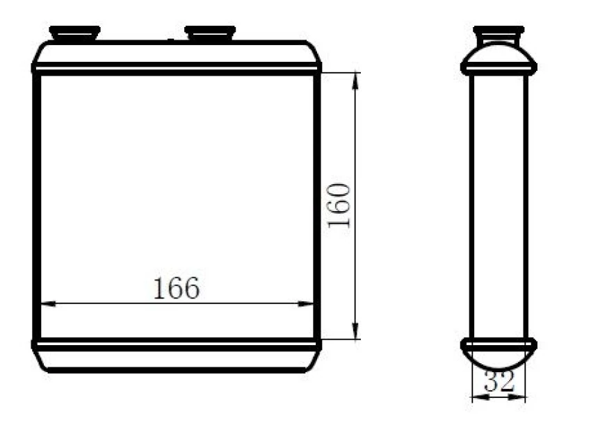 Opel Kalorıfer Radyatoru Meriva A 03-> (160x166x32 ) - Orıs Kop018032