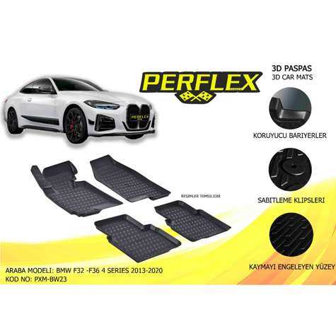Bmw Paspas 3d Havuzlu X-Mat Bmw  F32 F36 2013-2020 - Perflex Pxm-Bw23