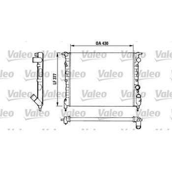 MOTOR RADYATORU CLIO I R21TL / GTL 1,4 / 1,7 (430X377,5X23) 89> - VALEO 883875