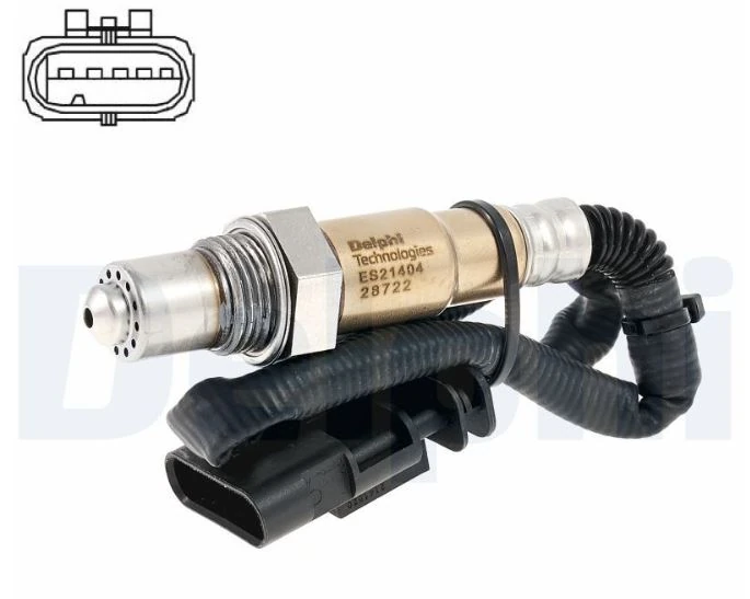 Opel Oksıjen Sensoru 2008-208 I-II-3008 II-301-308 II-5008 II-Partner-Rifter-Expert IV-Berlingo-C3 III-C4 - Delphi Es21404-12b1