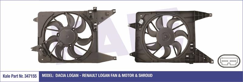 FAN MOTORU DAVLUMBAZLI LOGAN SANDERO DUSTER - KALE 347155