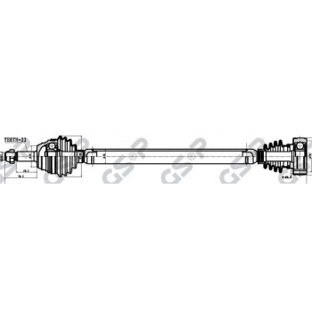ON AKS SAG POLO 1,4 94>01 - GSP 261010