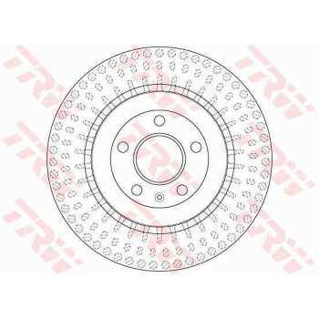 FREN DISKI ARKA - DDF1667 / DF4860S (ADET FIYAT) - TRW DF6175S