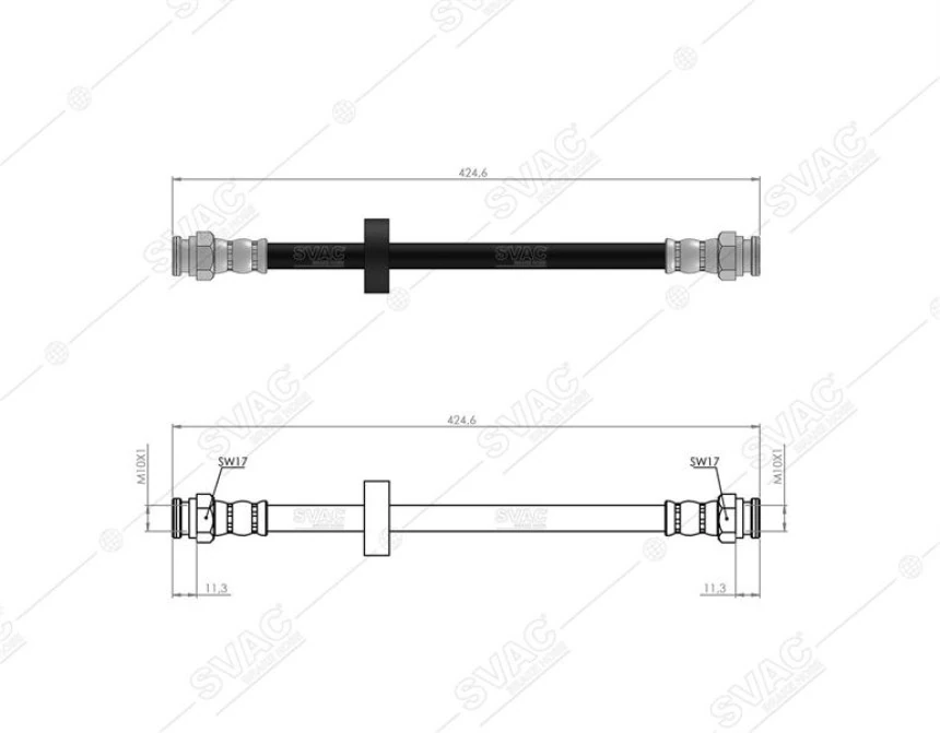 Vag Arka Fren Hortumu Caddy III 96>04 İnca 96>03 - Svac 10-0203
