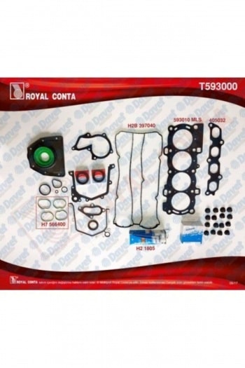 MOTOR TAKIM CONTA (REINZ KECELI+SUBAP LASTIKLI) S,K,C DAHIL FOCUS II 03>07 FOCUS II C MAX 04>07 1,6 - ROYAL T593000