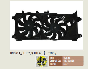 FAN MOTORU KLİMALI>DOBLO 1.3,1.9 JTD  TEK PİMLİ - SGR-59828