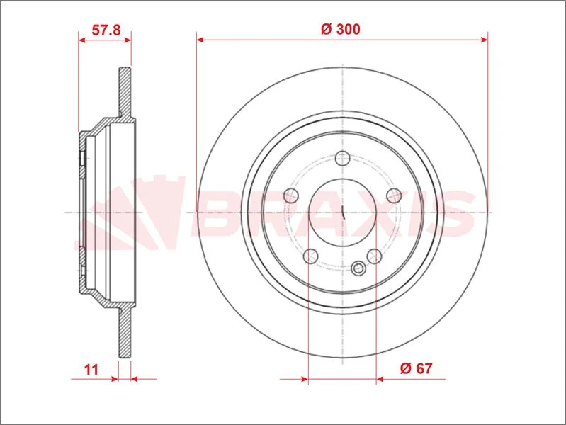 Mercedes Fren Diski Arka V-Class W447 14> Vito W447 14> - Braxıs Ae1013