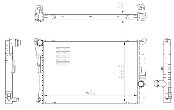 MOTOR SU RADYATORU BMW  X3 F25  X4 F26 - VALEO 701162