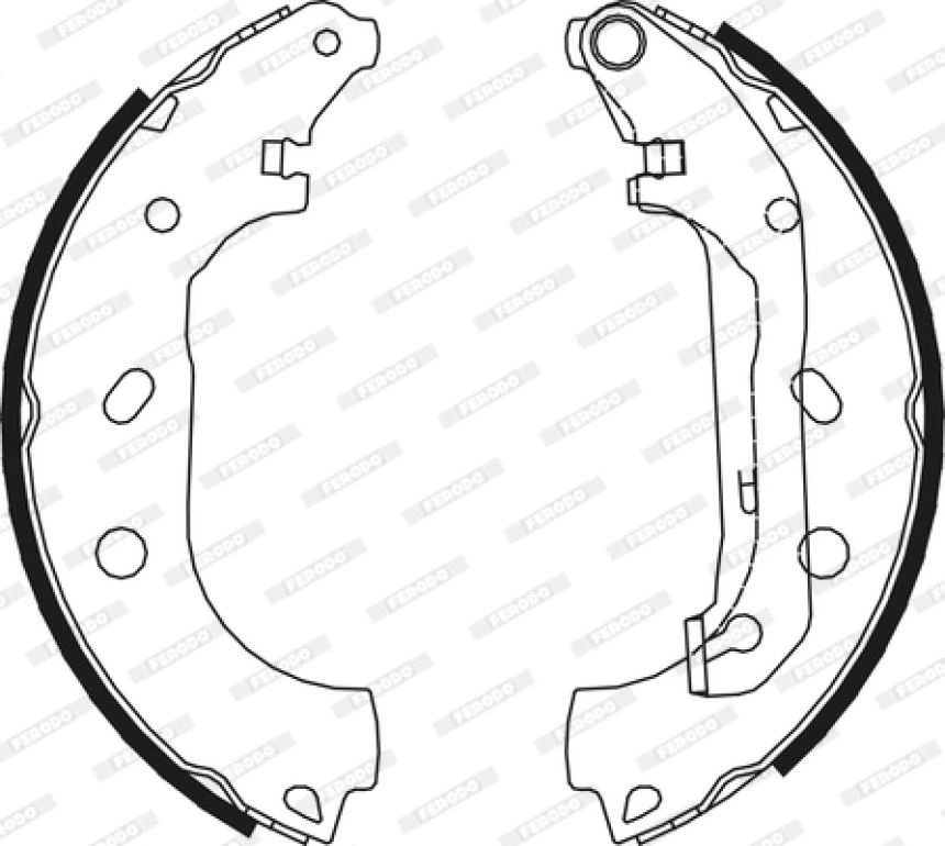 Ford Fren Balatası Arka - Takım (pabuçlu) 2t14 & Ac - Frd Fsb648
