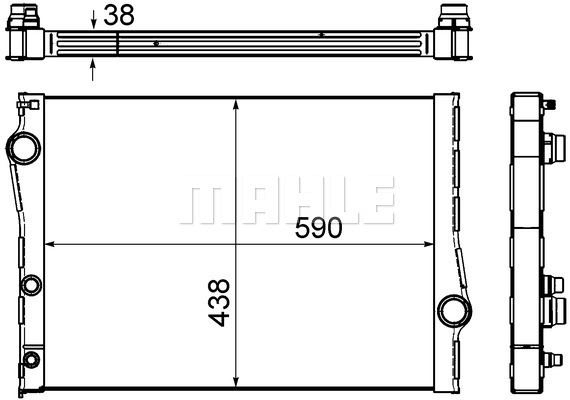 MOTOR SU RADYATORU BMW F15 F16 E70 E71 E72 - MAHLE CR 1049 000S