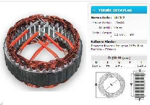 Unıversal Statör-Valeo 12v 120a Ford Courier - Bmax - Volvo S40-V50-C30 - Nursan-N182712