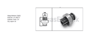 MARŞ DİŞLİSİ-İNCE FREZE MF 034 - LUCAS-TMB120