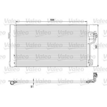KLIMA RADYATORU VIANO W639 03> VITO W639 03> - VALEO 814391