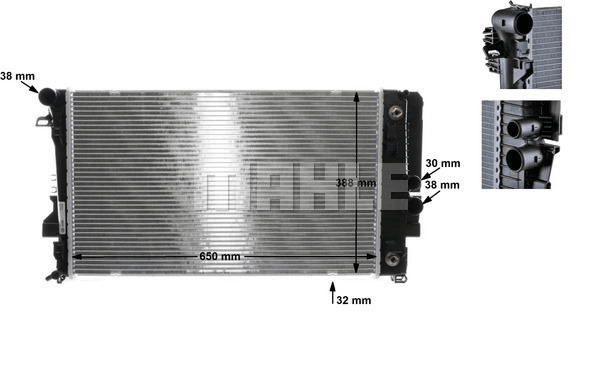 Mercedes Motor Su Radyatoru Viano W639 03> Vito W639 03> - Mahle Cr 1173 000s