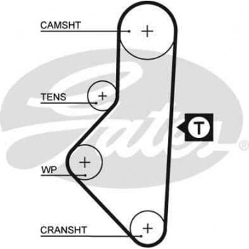 EKSANTRIK KAYISI (113x170) P205 305 309 405 CITROEN BX 1,6 1,9 8V (82 94) ZX 1,6 1,9 CT525 - GATES 5050XS