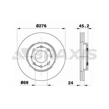 ON FREN DISK AYNASI MITSUBISHI GALANT 2.0I 2.4I - BRAXIS AE0604