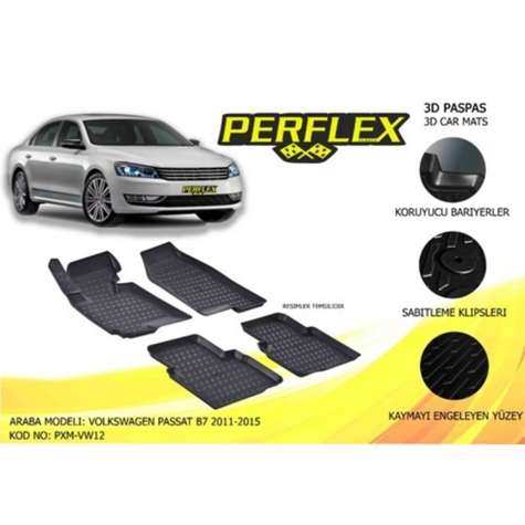 PASPAS 3D HAVUZLU X-MAT PASSAT B7  2011-2015 - PERFLEX PXM-VW12