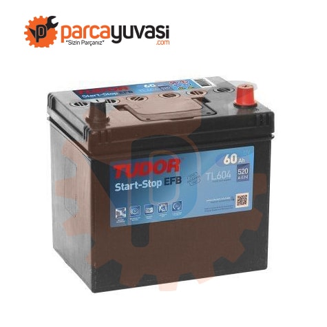 AKU 12V 60 AH 520A START STOP EFB D23 (230×173×222) ASYA (SULU) - TUDOR TL604