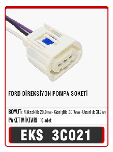 SOKET>DİREKSİYON POMPA  FORD   S3027 - EKS-3C021