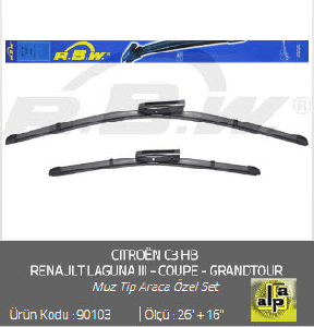 SİLGİ PALETİ-BANANA (X2) LAGUNA III 2007---} 650/410 TK. - RBW-90103